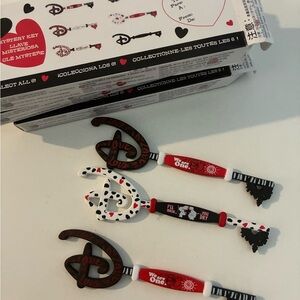 Disney Store Opening Key Mystery Love Collection Set of 3 2021